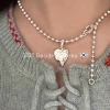 Pearl necklace, ladies' silver jewelry, exquisite and elegant pearl pendant, high-end and elegant neckchain, gift necklace, necklace, necklace Specification image